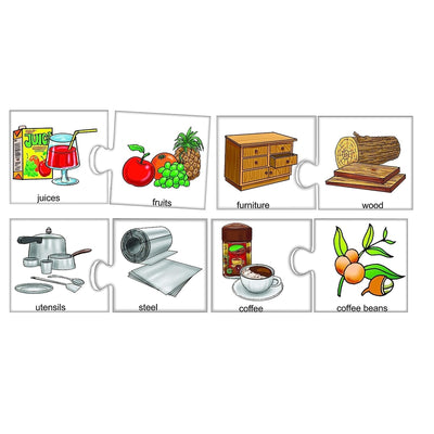 Kids Puzzles Combo - What Things are Made of & Plurals - (Regular and Irregular)