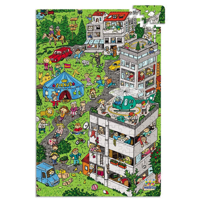 Circus Illustration Wooden Jigsaw Puzzle - 252 Pieces