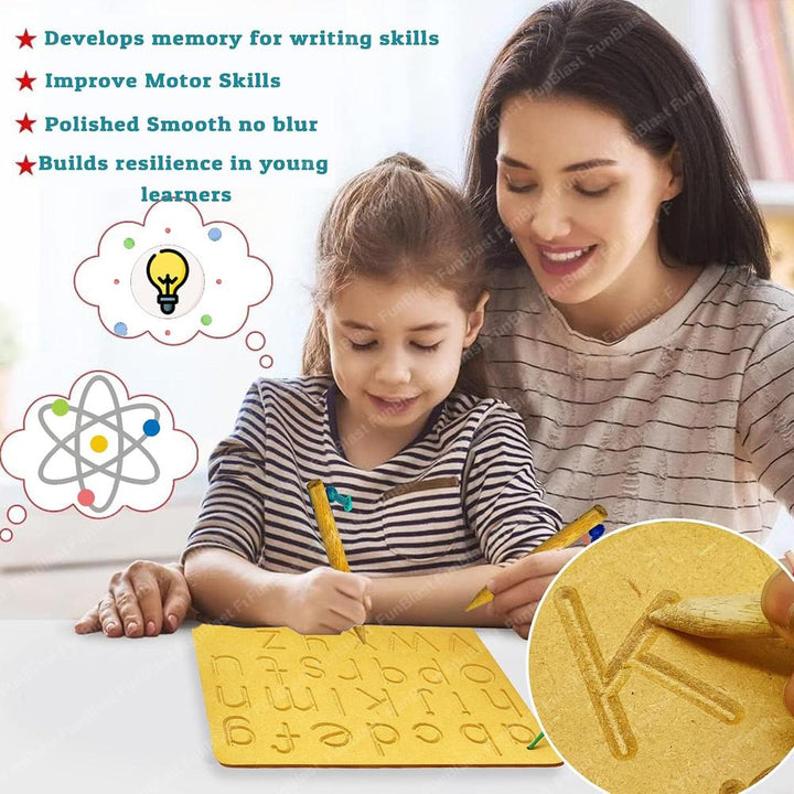 FunBlast Small Letter Writing Practice Board for Kids | Alphabet Tracing & Learning Board