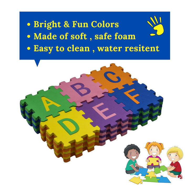 36 Pieces Alphabet & Number Puzzle Floor Mat for Kids
