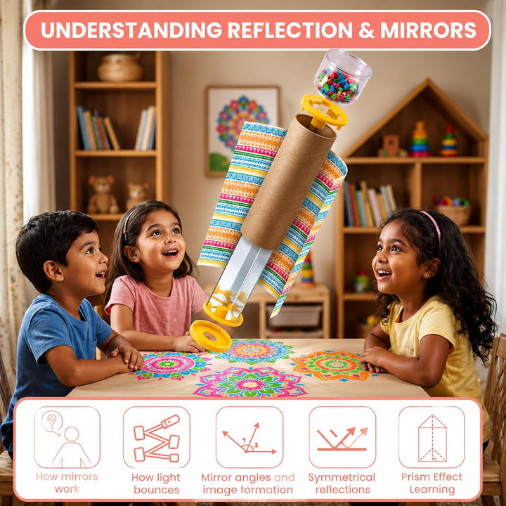 Ratnas Kaleidoscope Making DIY Kit – Creative Educational Activity