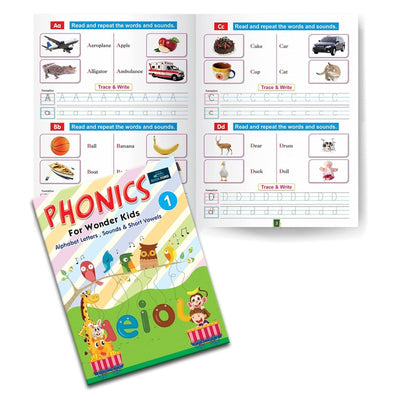 Phonics For Wonder Kids ( Set of 2 ) - Lay the Foundation for Reading and Language Skills