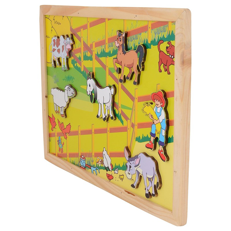 Magnetic Twin Play Tray - Animal Barn