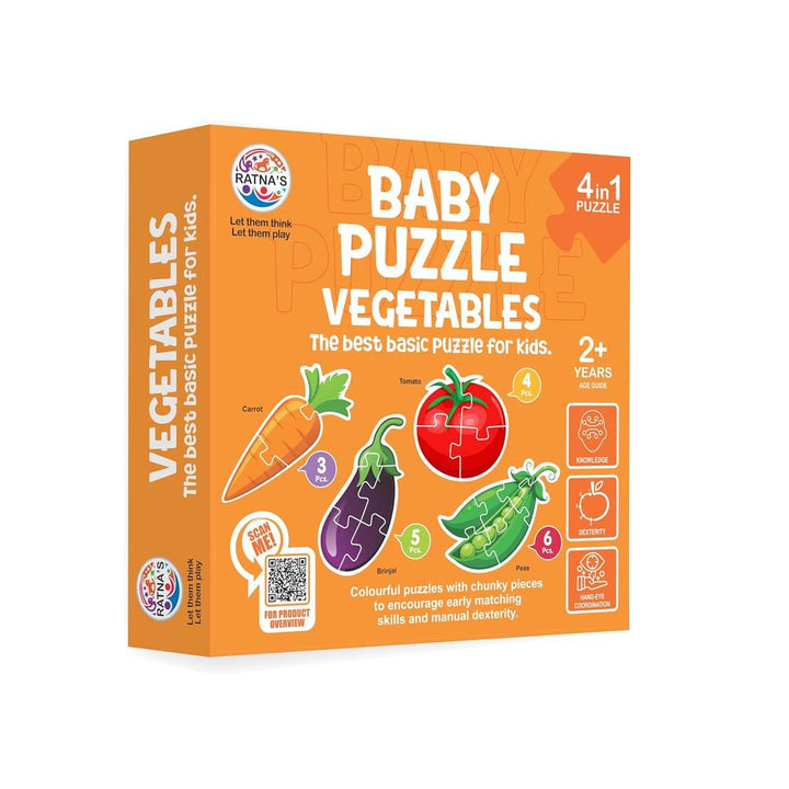 Ratna's Educational Baby Jigsaw Puzzle- Vegetables