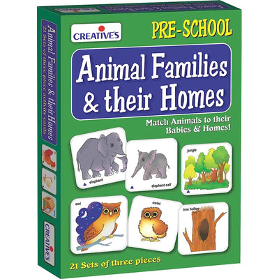 Animals Families and Their Homes (Educational Games & Cards)