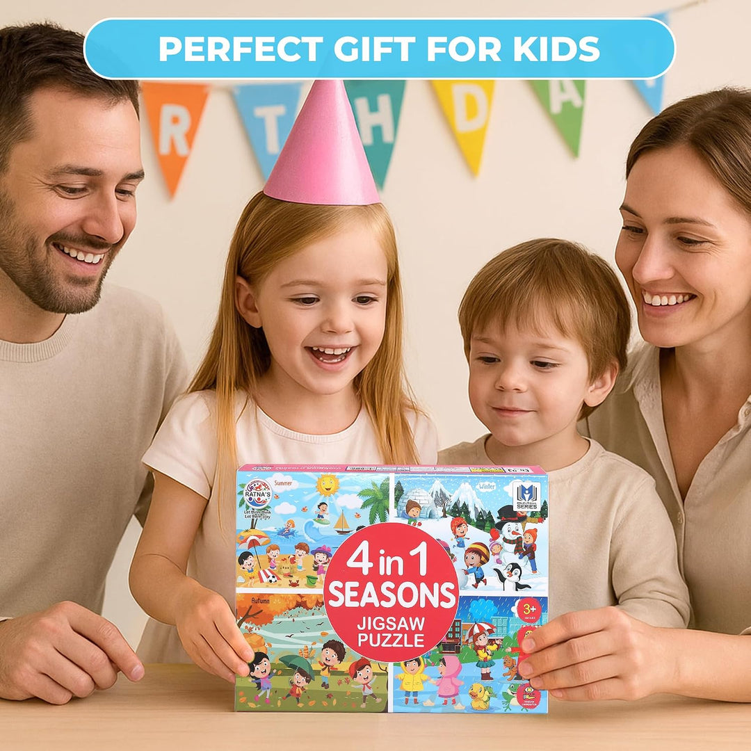 Ratna's 4-in-1 Seasons | Jigsaw Puzzle | 35 Pieces Each