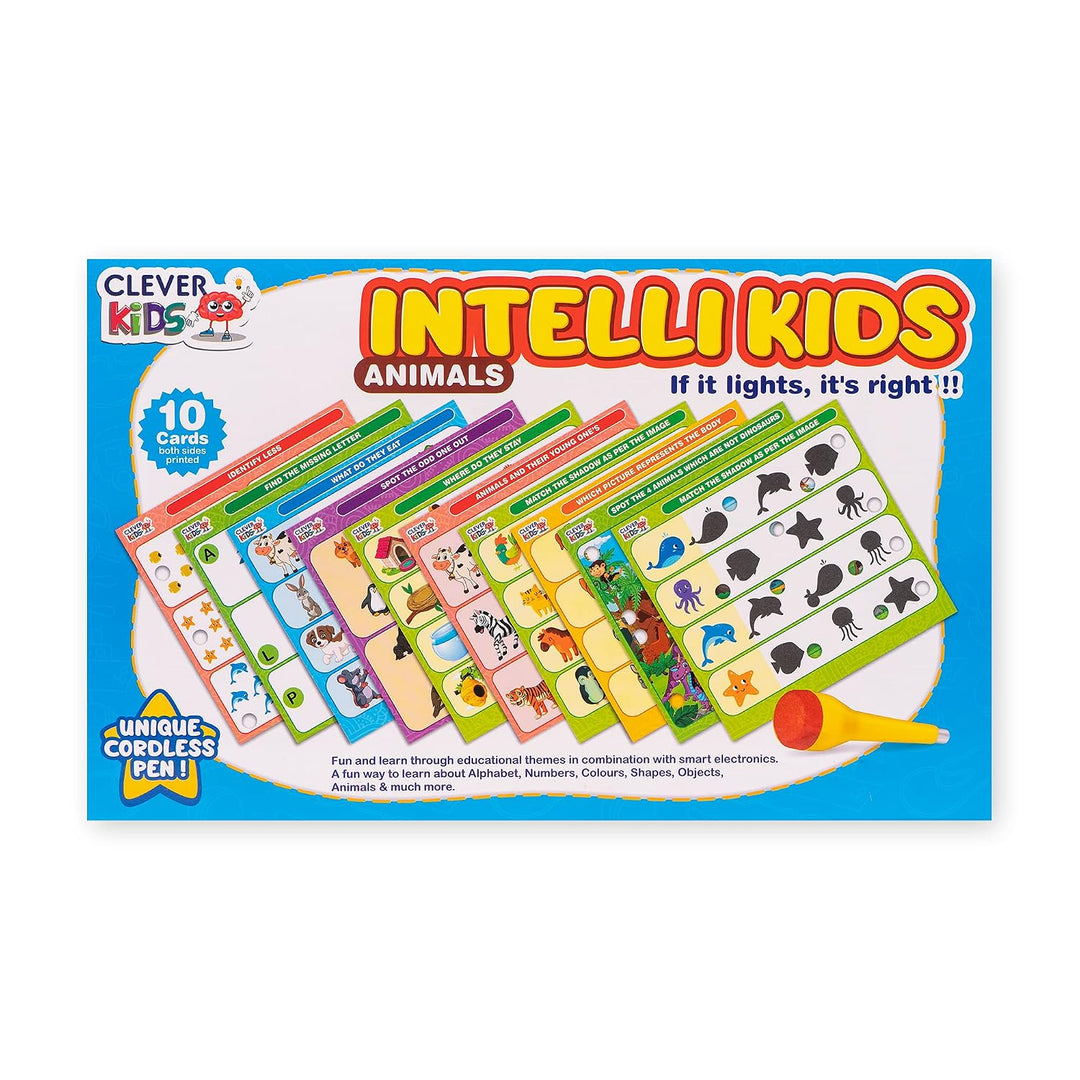 Ratna's Intellikids - Animals | Interactive Electro Cards Learning Game