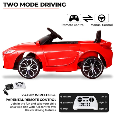 Red Ride-On | Rechargeable Battery Operated | M4 Car (COD Not Available)