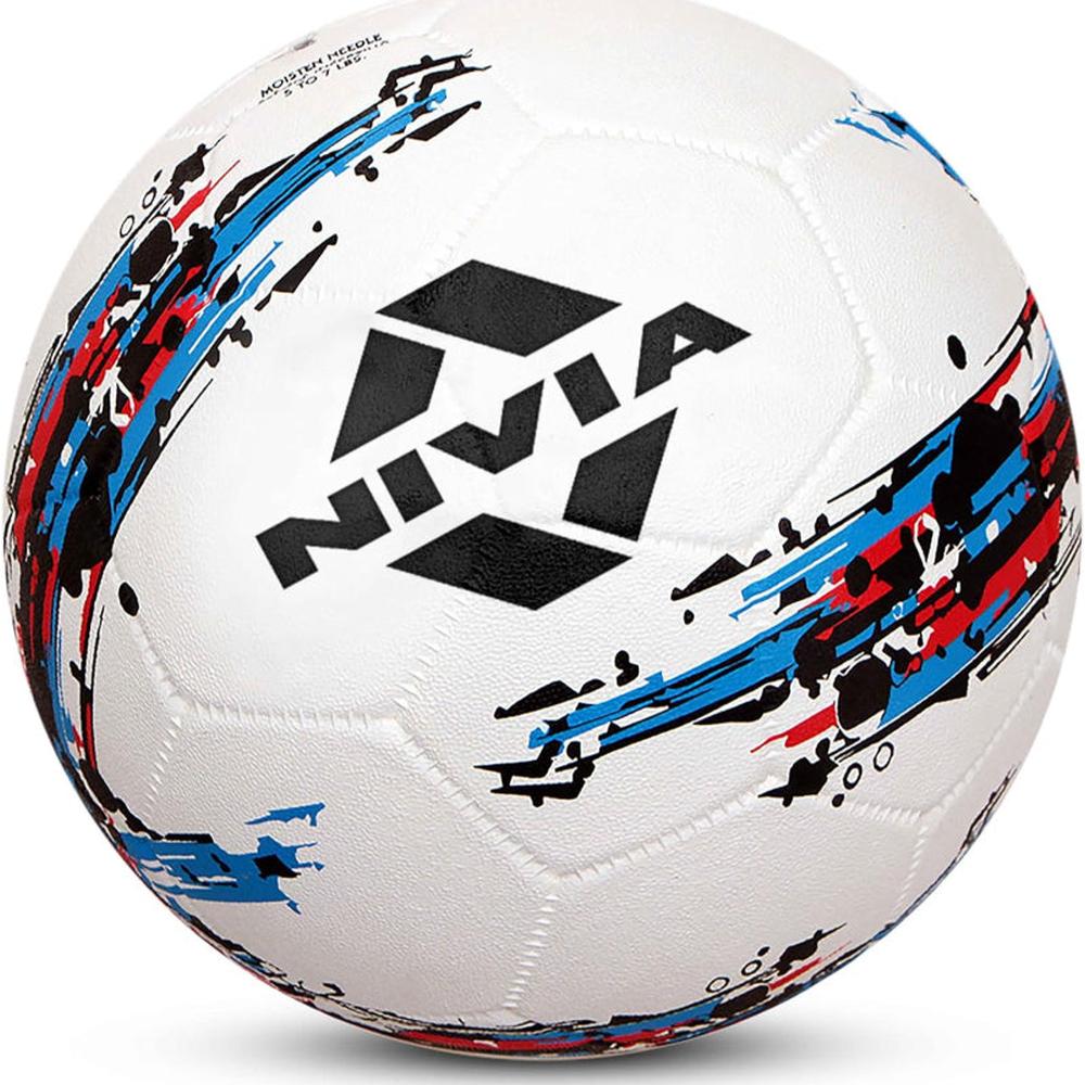 Nivia Football Size 3 Storm Moulded - White (5-8 Years)
