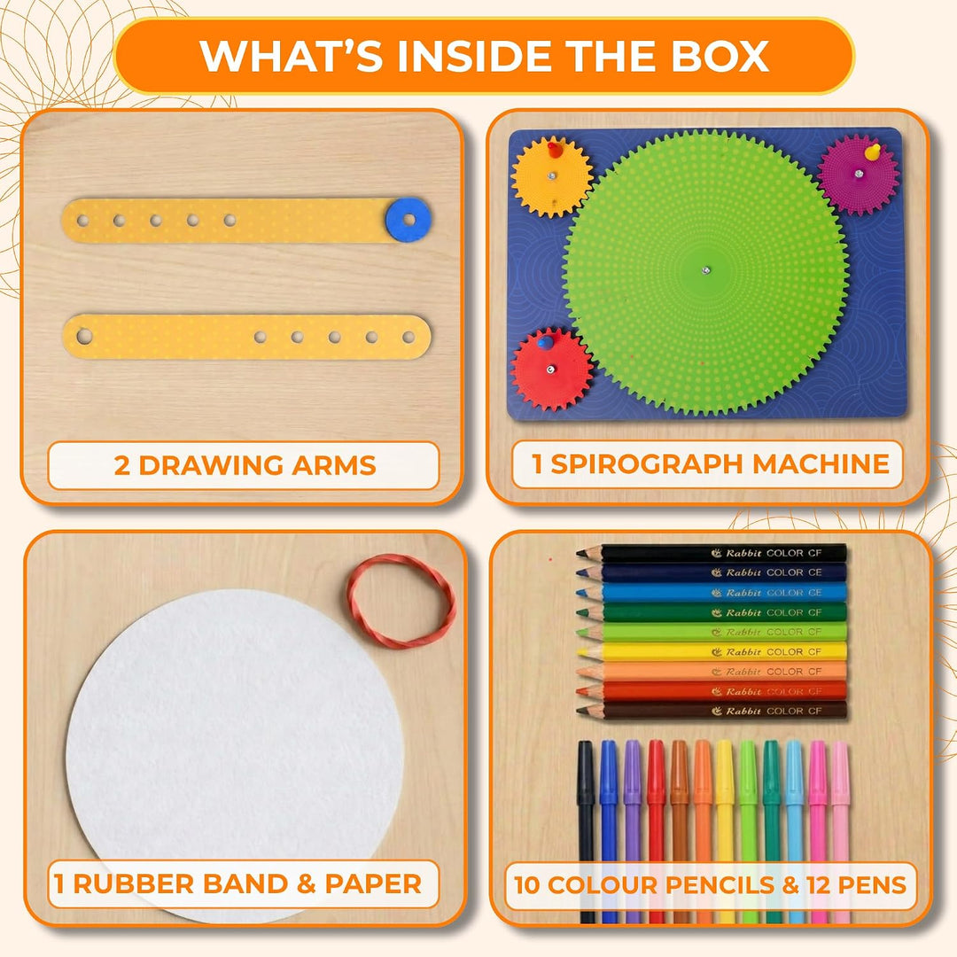 Toy box by ratna Spirograph Machine | Fun Drawing Tool Art & Craft DIY Kit