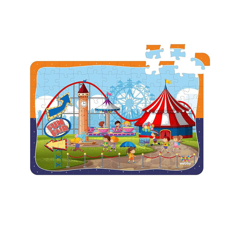 Fun Fair Wooden Jigsaw Puzzle, 108 Pieces