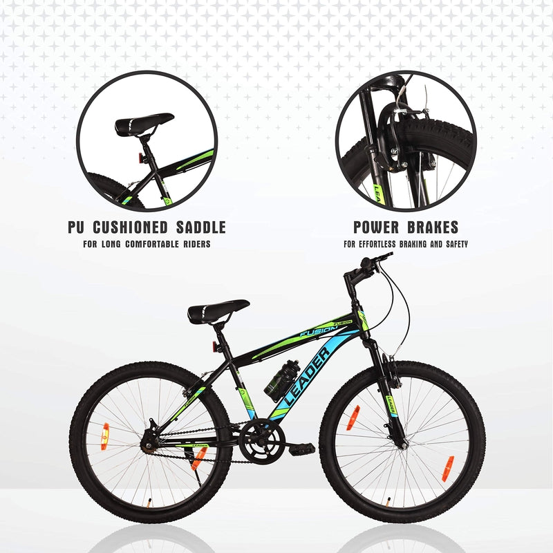 Fusion 26T MTB with Front Suspension Single Speed Mountain Cycle | 12+ Years (COD Not Available)