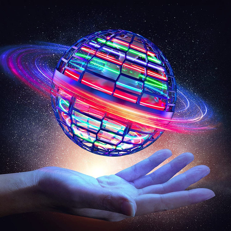 Hand Controlled Flying Orb Spinner Ball with RGB Light and 360° Rotation