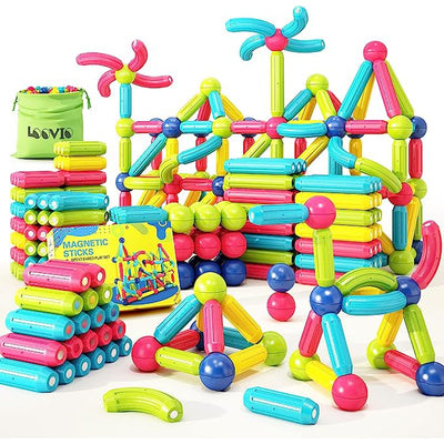 Premium 32 Magnetic Building Stick For Kids Early Learning & Development