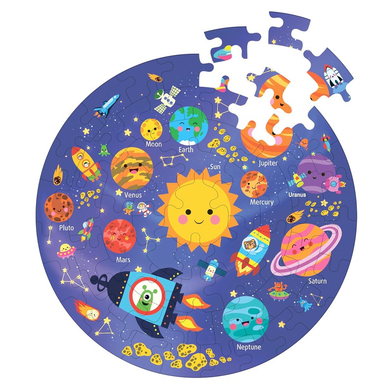 Creative Wooden Jigsaw Puzzle - 66 Pcs - Solar System