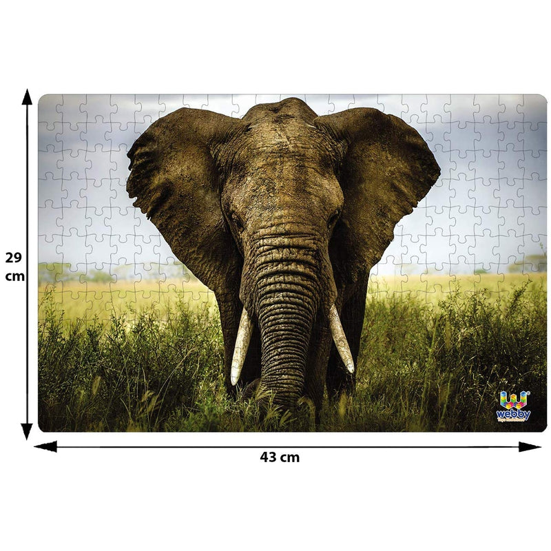 The Wild Elephant Wooden Jigsaw Puzzle, 252 Pieces