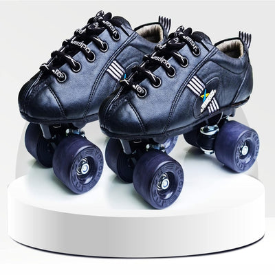 Honda PRO 30 Quad Skates with Rubber Wheels |Size UK 5| (Black) | 11 to 12 Years