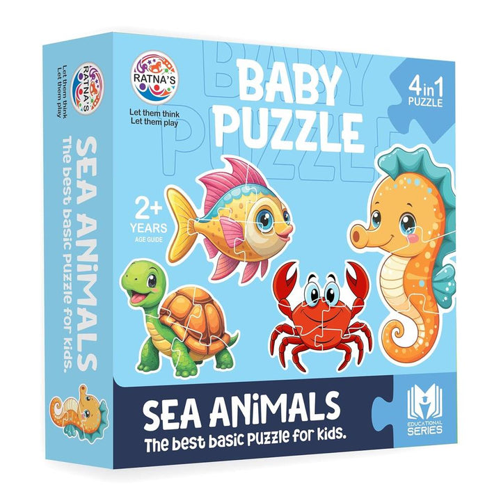 Ratna's Educational Baby Jigsaw Puzzle- Sea Animals