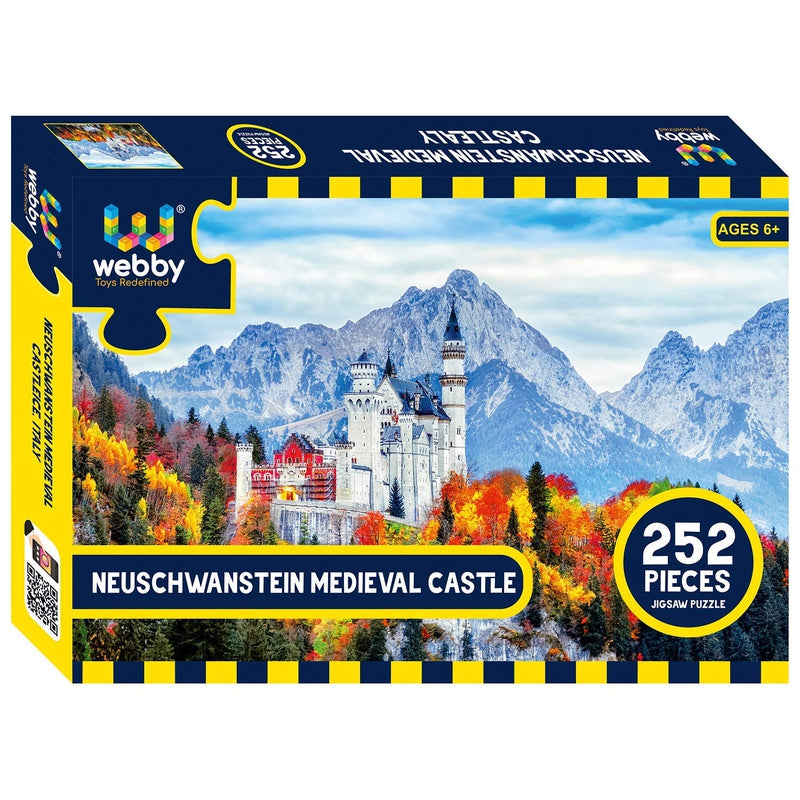 Neuschwanstein Medieval Castle Cardboard  Jigsaw Puzzle, 252 pieces