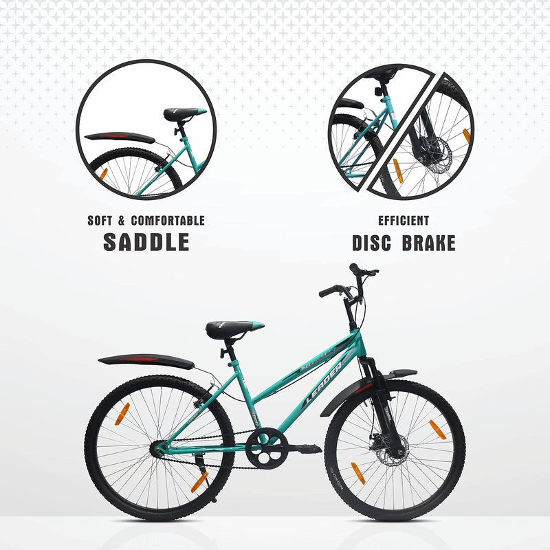 Urban Girl 26t With Front Suspension And Disc Brake City Bike | 12+ Years (COD Not Available)