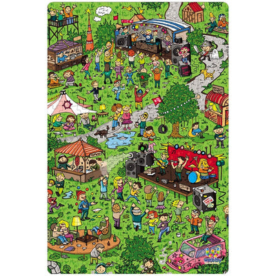 Local Festival Illustration Cardboard Jigsaw Puzzle, 252 pieces