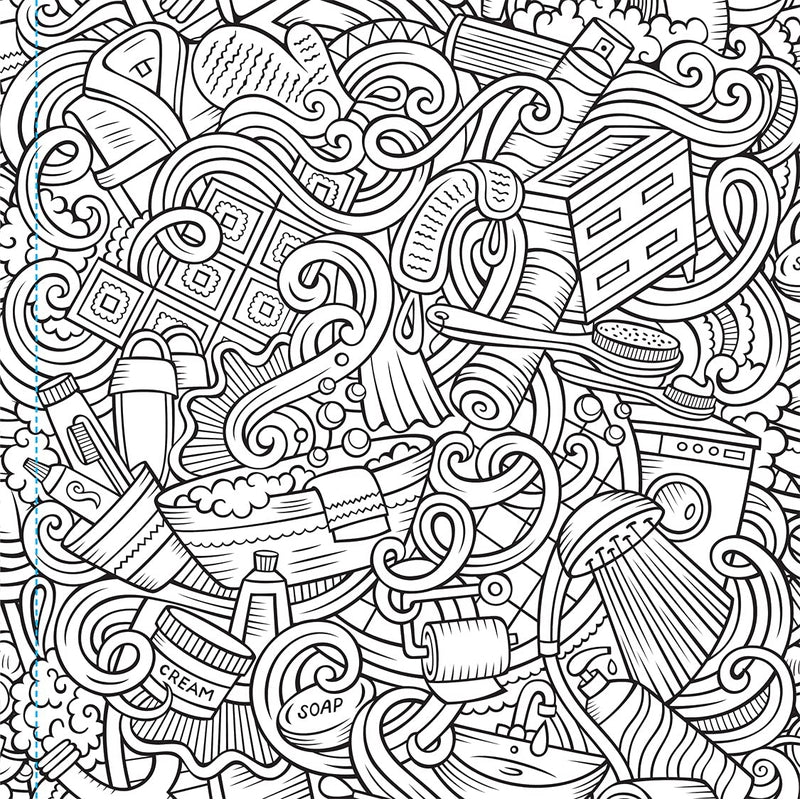 Creative Doodle Coloring Book: Children Coloring Book with Tear Out Sheets