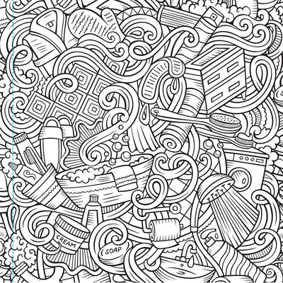 Creative Doodle Coloring Book: Children Coloring Book with Tear Out Sheets