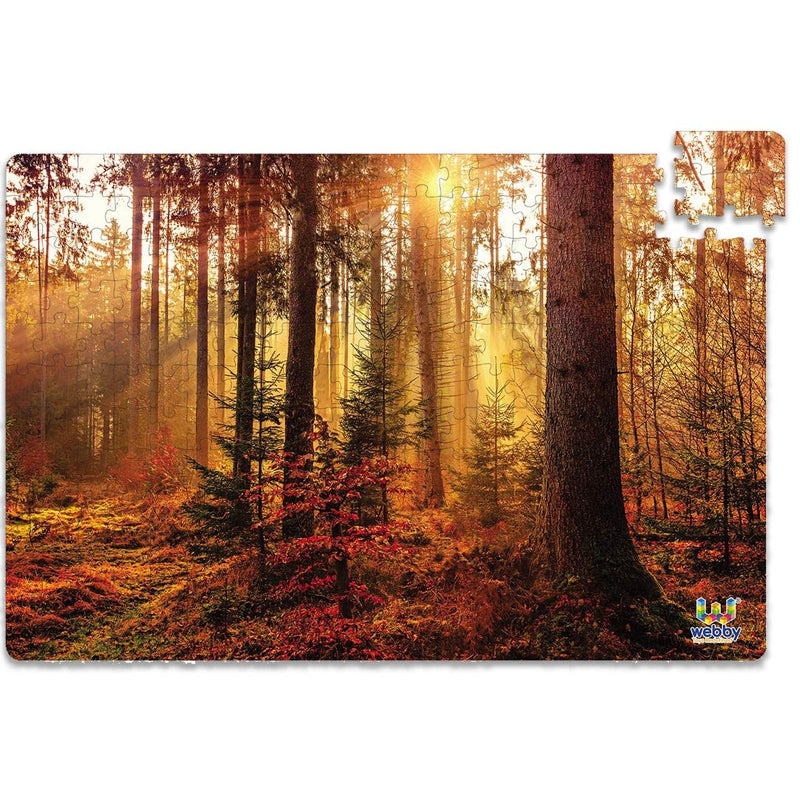 Forest Sun Rise Wooden Jigsaw Puzzle, 252 Pieces