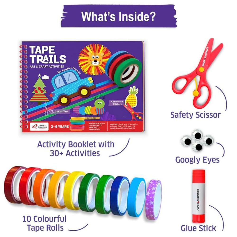 Chalk & Chuckles The Ultimate Craft Kit - Tear, Stick, Create (3-7 Years)