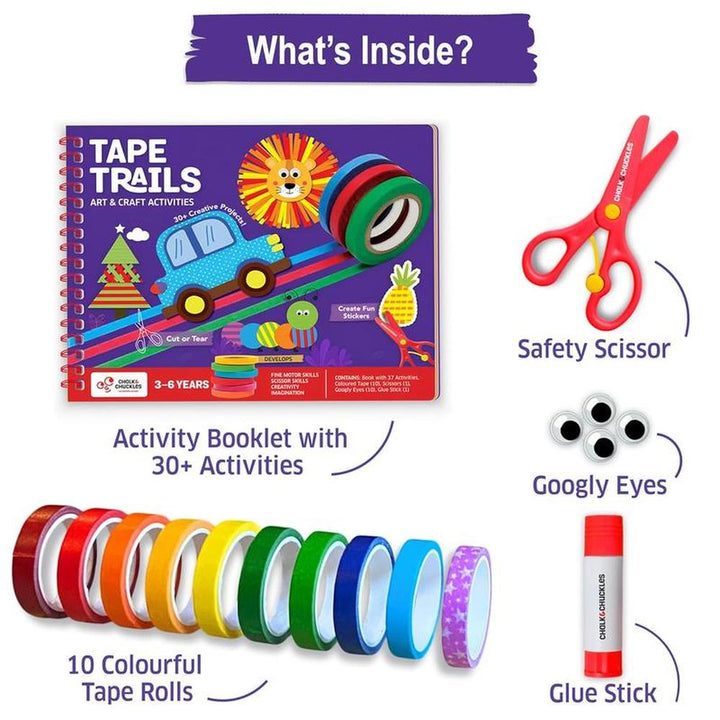Chalk & Chuckles The Ultimate Craft Kit - Tear, Stick, Create (3-7 Years)