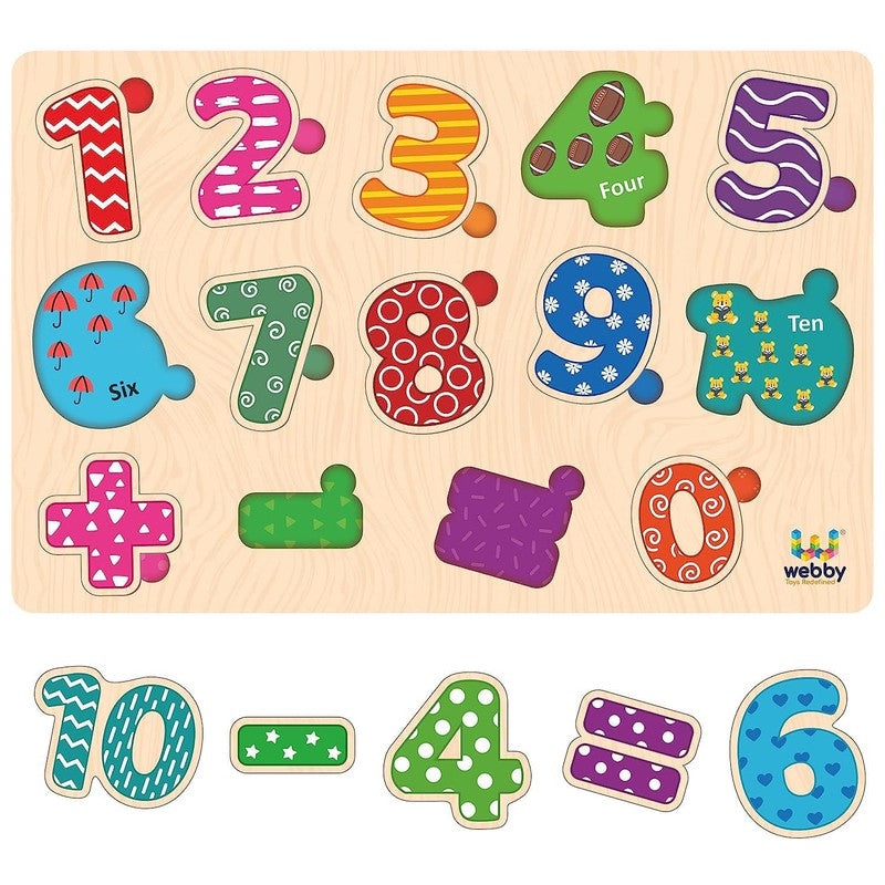 Wooden Educational  Puzzle | Numbers & Math (3-6 Years)