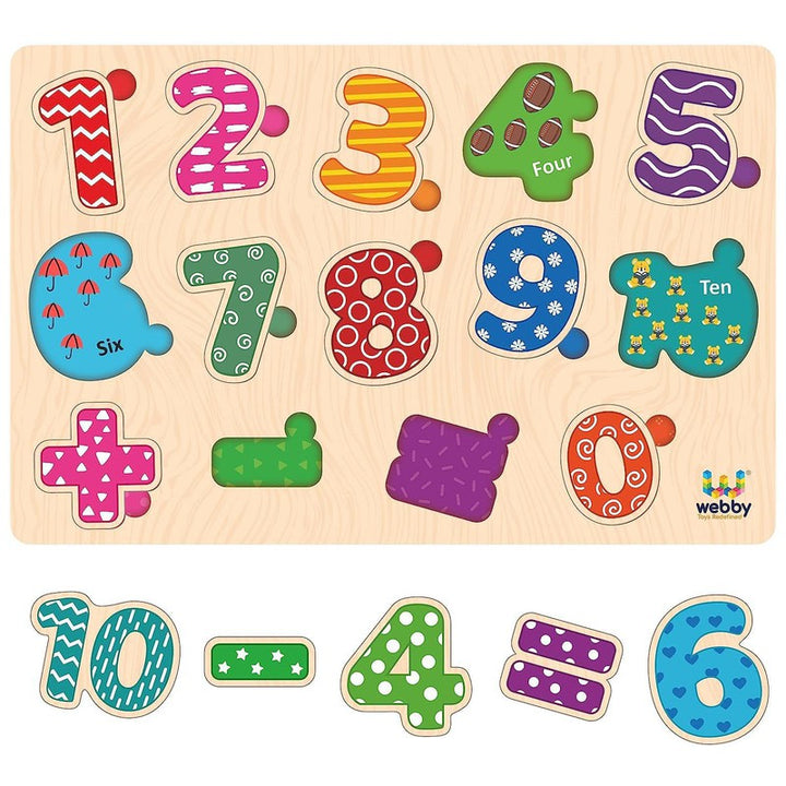 Wooden Educational  Puzzle | Numbers & Math (3-6 Years)