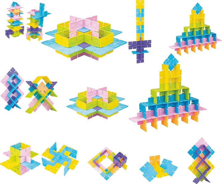 Ratna's Toddlers Architect Building Set | 60 Colourful Tiles