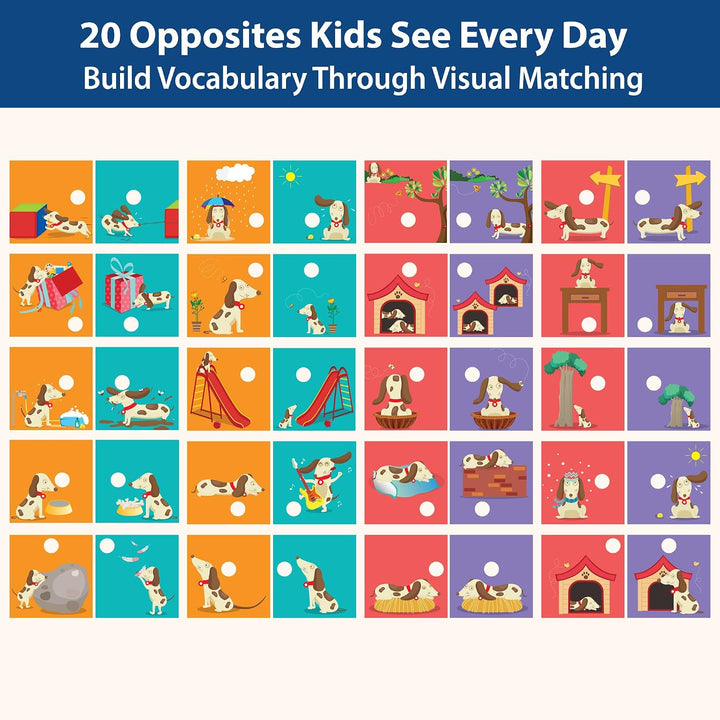 Chalk & Chuckles Clever Dog Opposite Pairs Puzzle for Kids