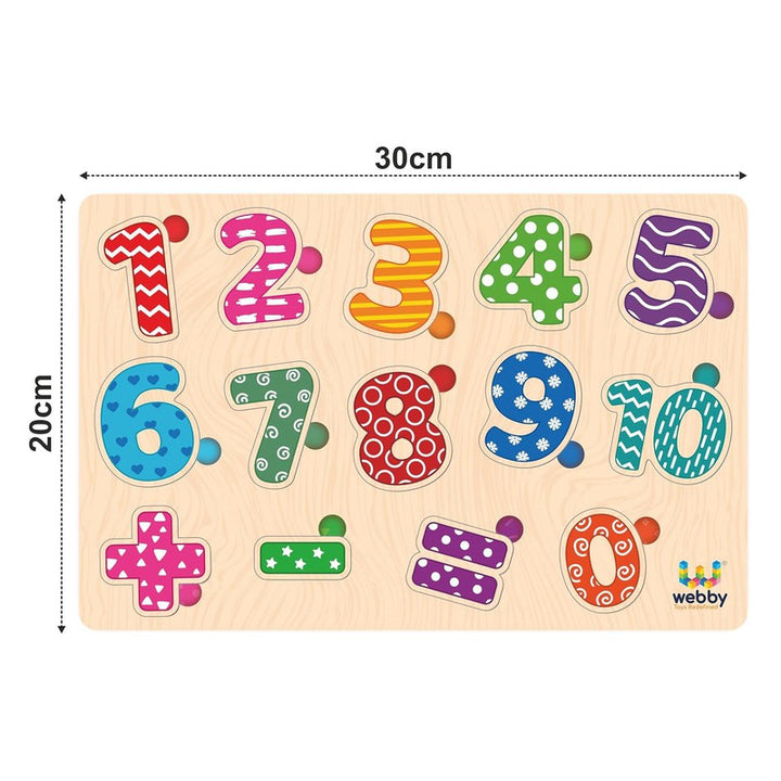 Wooden Educational  Puzzle | Numbers & Math (3-6 Years)