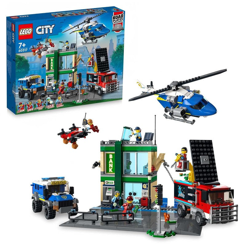 LEGO City Police Chase at The Bank 60317 Building Kit (915 Pcs) -  (COD Not Available)