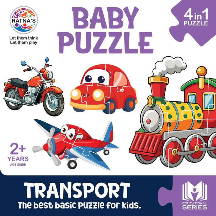 Ratna's Educational Baby Jigsaw Puzzle- Transport