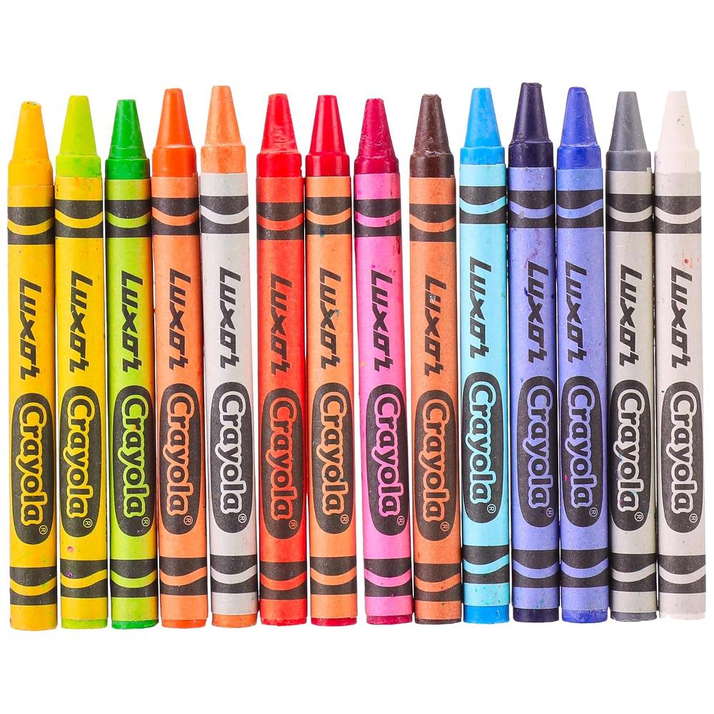 Luxor Crayola 26 Jumbo Wax Crayons | Thick Coloring Crayons for Kids