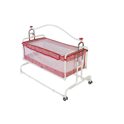 Compact Cradle - Jhula - Palna - Swing with Adjustable Height, Smooth Swing, Secure Lock, Anti-Skid Pad and Breathable Net