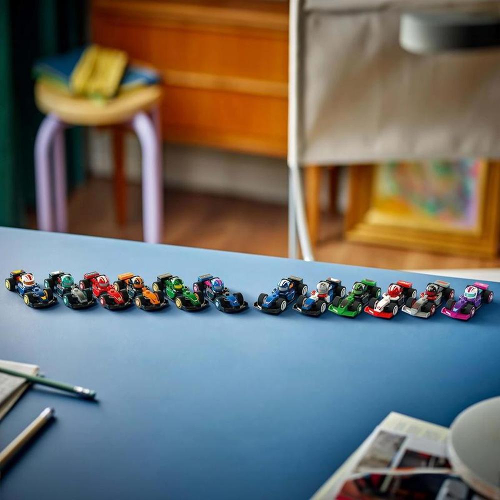 LEGO F1 Collectible Race Cars Building Blocks with Driver Helmet & Moving Wheels - 1 Mini Car | 71049 (6 Years till Grown Ups)