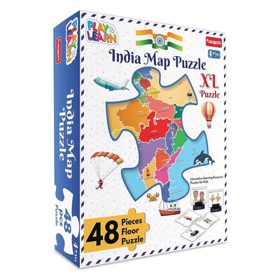 Original Funskool Play & Learn India Map 48 Pcs Puzzle