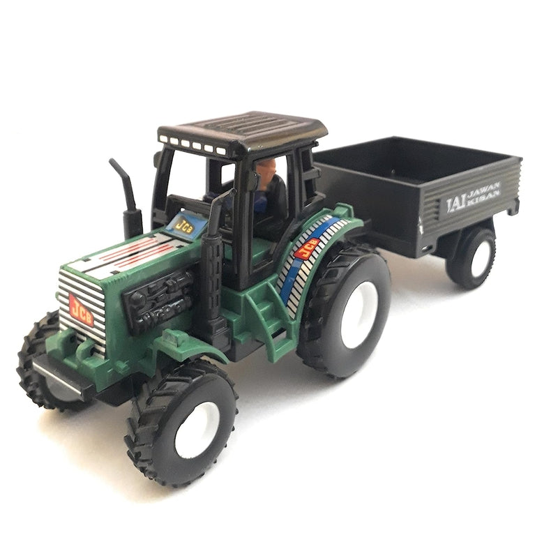 Tractor with Trolley Pull Back Toy for Kids