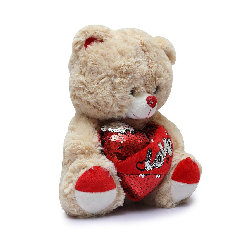 Huggable Soft Toy/Stuff Toy (Love Teddy Bear, 30 cm (Multicolor))