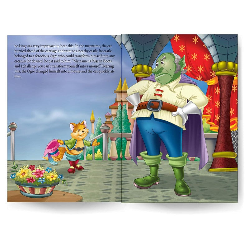 Enchanting Fairy Tales Story Book - Puss in Boots Story Book for Kids 3 to 8 Years