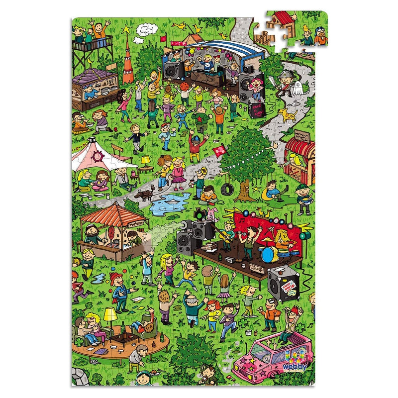 Local Festival Illustration Cardboard Jigsaw Puzzle, 252 pieces