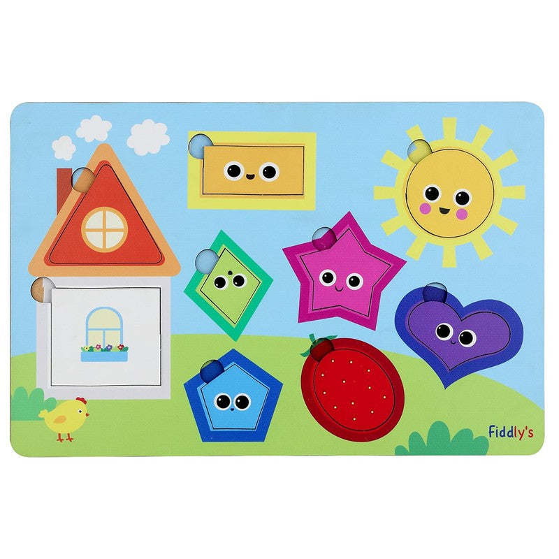 Wooden Learning Educational Puzzle (Complete Pack Of 6)