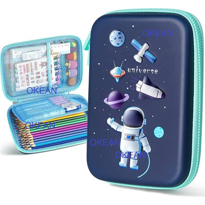 3D Astronaut Pencil Box Space Pencil Case for Kids