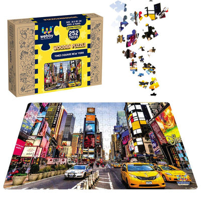 Times Square, New York Wooden Jigsaw Puzzle, 252 Pieces