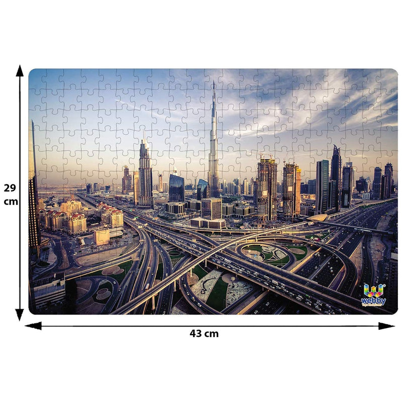 Dubai Skyline Jigsaw Wooden Puzzle, 252 Pieces