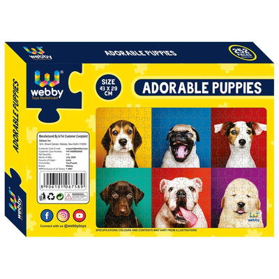 Adorable Puppies Cardboard Jigsaw Puzzle - 252 pieces